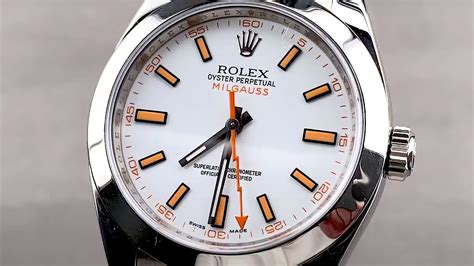 rolex milgauss review 2013|rolex milgauss white dial review.